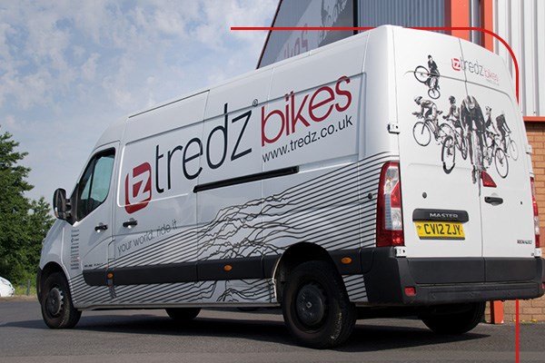 Tredz van at the Swansea store