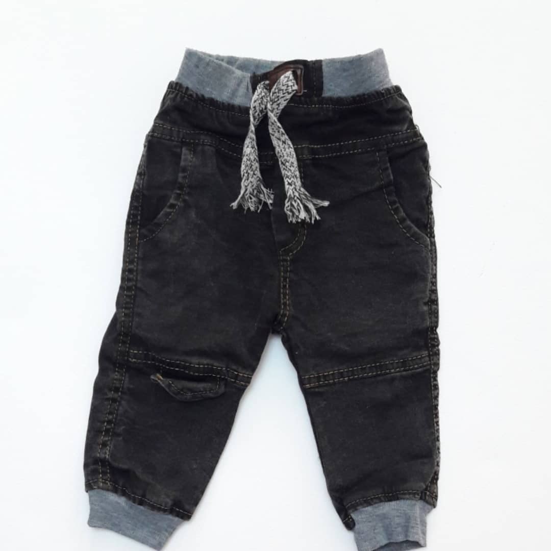 شلوار جین زغالی کودکانه